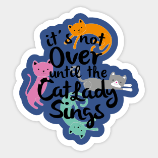 Cat Lady Sticker
